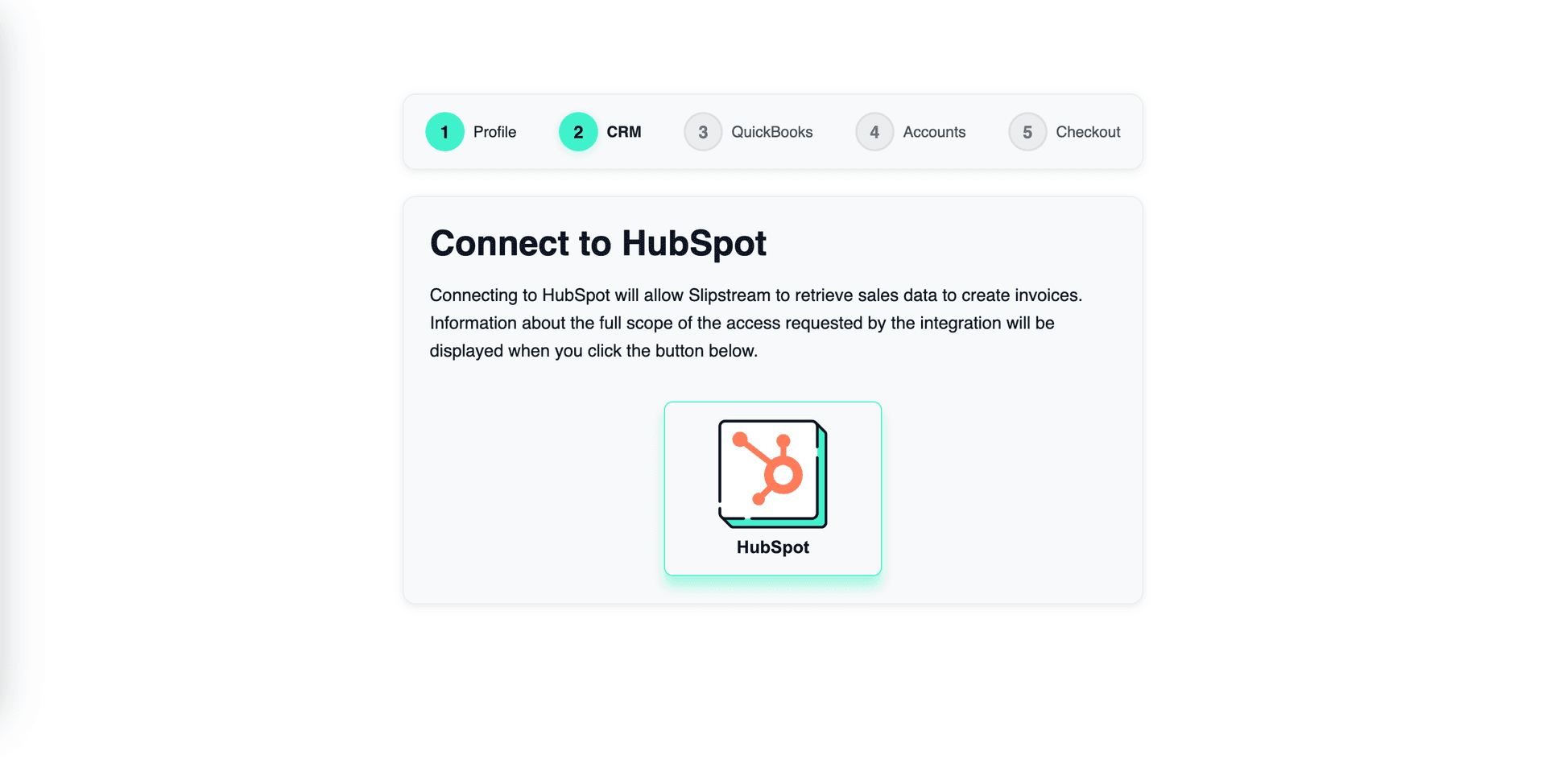 connect hubspot account