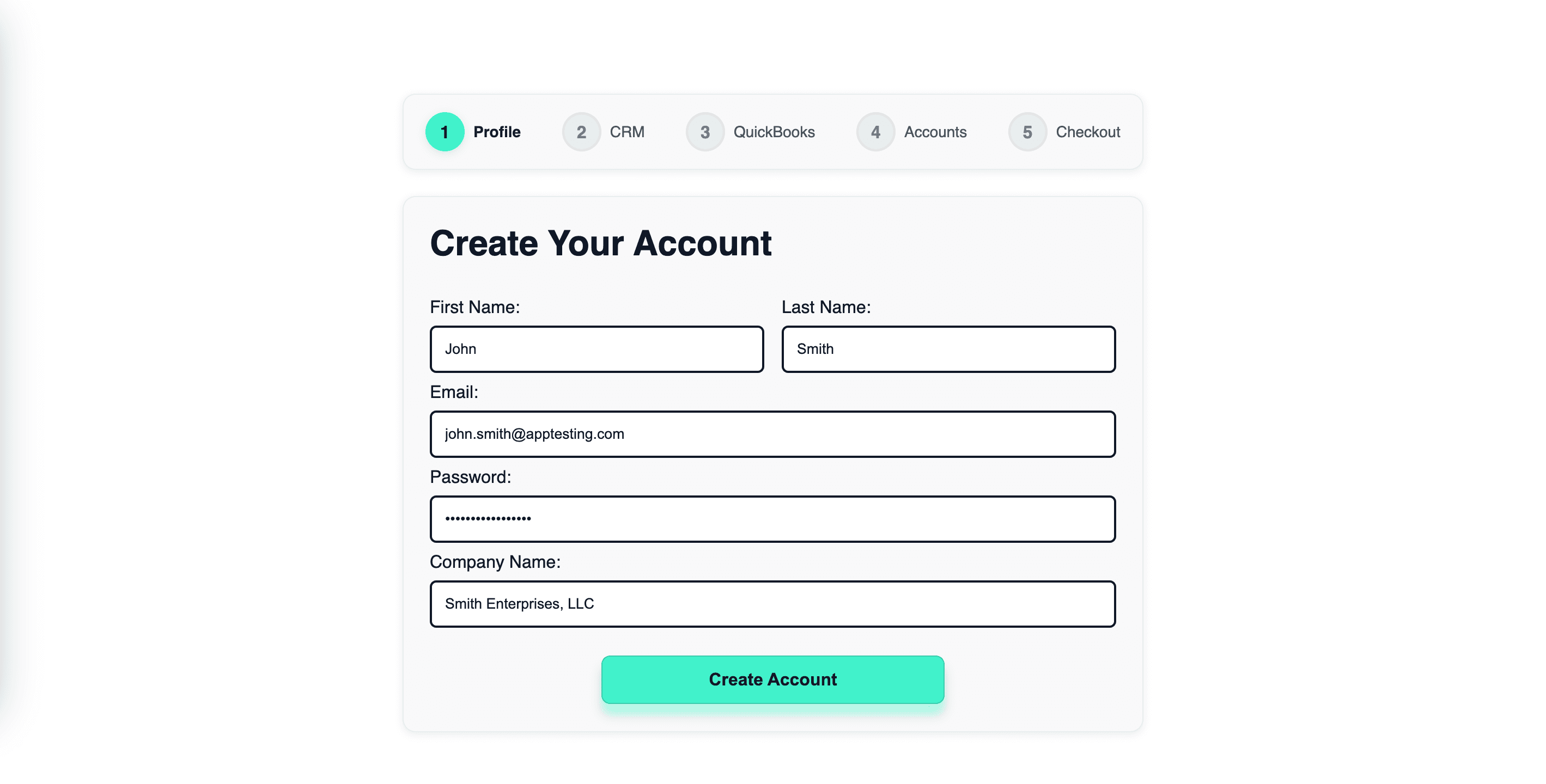 Create Slipstream account profile